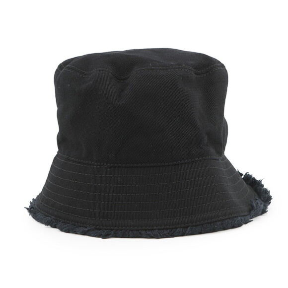 Prada Triangle Cotton Bucket Hat, Size M, Black, 1HC137, Women's, PRADA - Picture 3 of 12